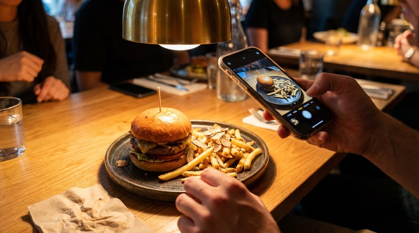 Beautifully plated dish at a restaurant table